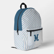 Gradient dynamic curve Abstract minimal Monogram 