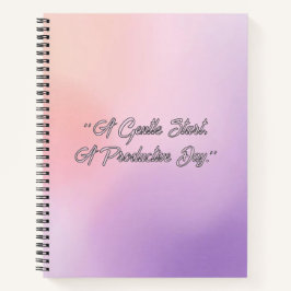 Gradient Field  - Modern Cover Art Notizbuch