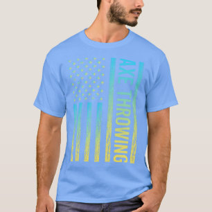 Gradient Flag 02 Ax Thrower Throwing Axes T-Shirt