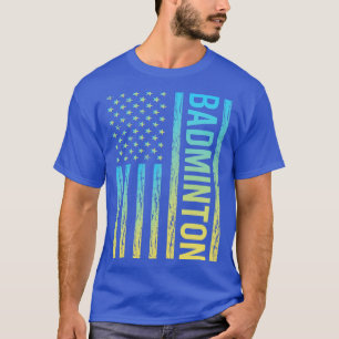 Gradient Flag 02 Badminton T-Shirt