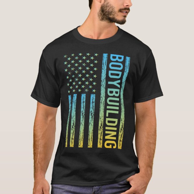 Gradient Flag 02 Bodybuilding T-Shirt (Vorderseite)