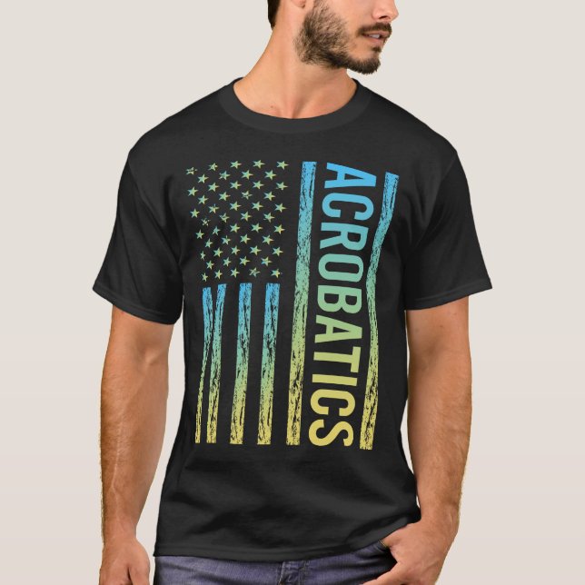 Gradient-Flag-Akrobatik-Akrobat T-Shirt (Vorderseite)