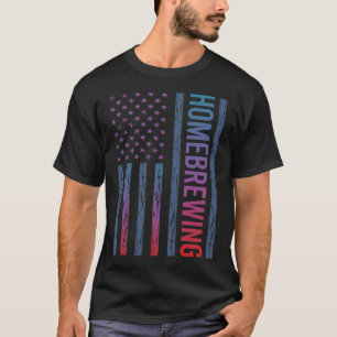 Gradient Flag Bier Hausbrauerei Brauen Brauer T-Shirt