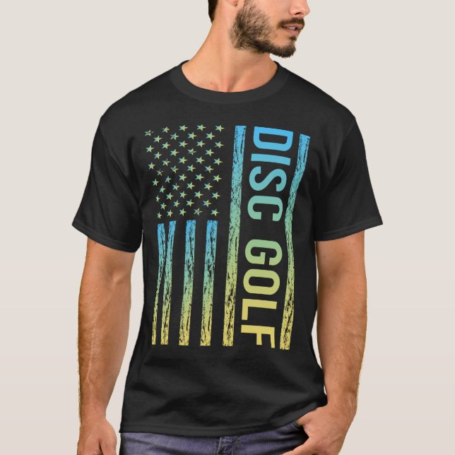 Gradient Flag Disk Golf T-Shirt (Vorderseite)