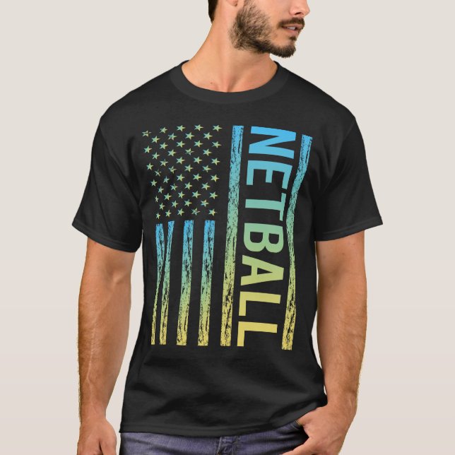 Gradient Flag Netball wird zu Gradient-Flag-Netbal T-Shirt (Vorderseite)