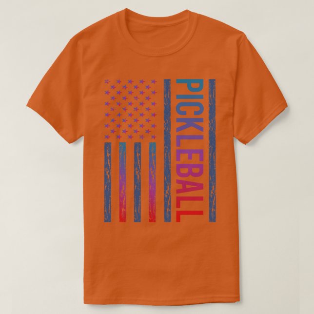 Gradient Flag Pickleball T-Shirt (Design vorne)