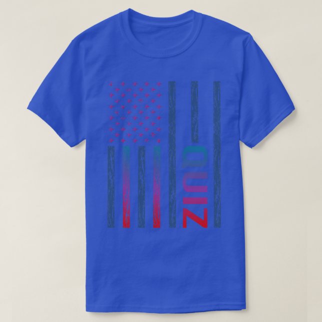 Gradient Flag Quizze Quiz T-Shirt (Design vorne)