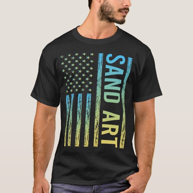 Gradient Flag Sand Art T-Shirt (Vorderseite)