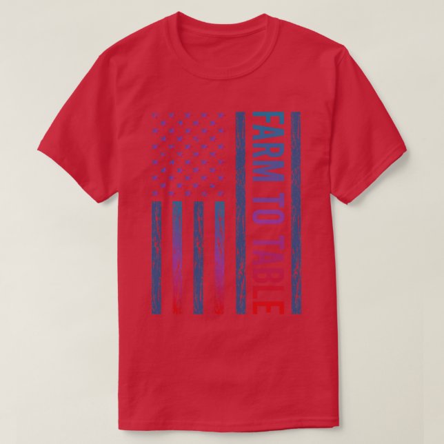 Gradient Flag to Table T-Shirt (Design vorne)