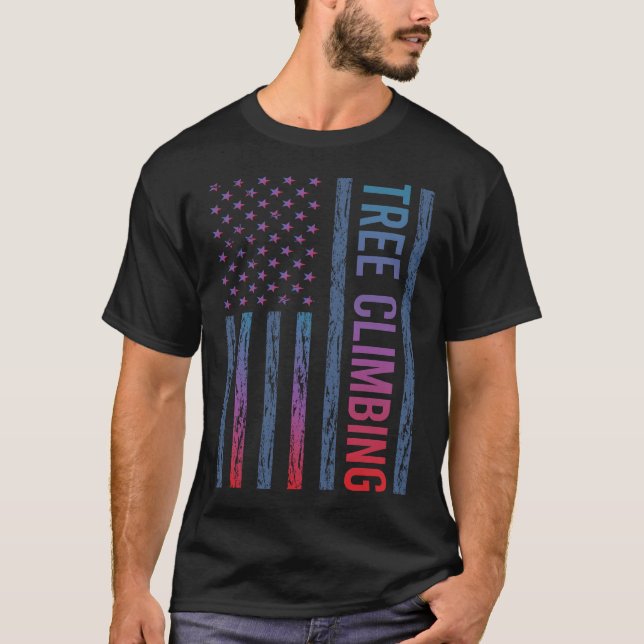 Gradient Flag Tree Klettersteig T-Shirt (Vorderseite)