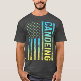 Gradient-Flagge 02 Kanufahren Kanu T-Shirt