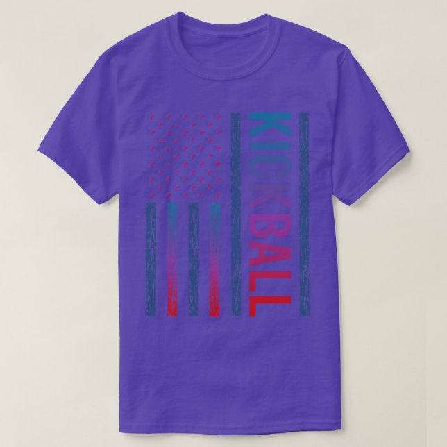 Gradient-Flagge Kickball T-Shirt (Design vorne)