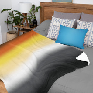 Gradient Gay Bär Pride Flagge - Farbige Bärenflagg Sherpadecke