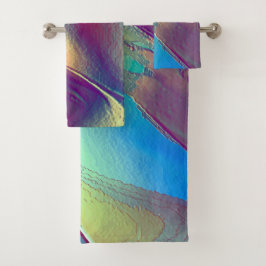 Gradient gefärbte Felsdüne mit weichem, hellem Badhandtuch Set