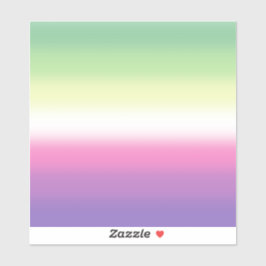 Gradient Genderfea Pride Flag - Genderdosflagge Aufkleber