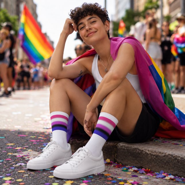 Gradient Genderfluid Stolzflagge Socken (Von Creator hochgeladen)