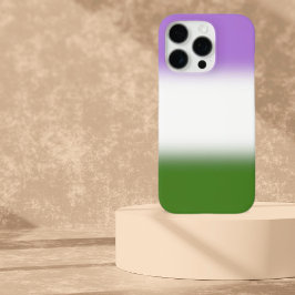 Gradient Genderqueer Pride Flag - Genderqueer Flag iPhone 16 Pro Hülle