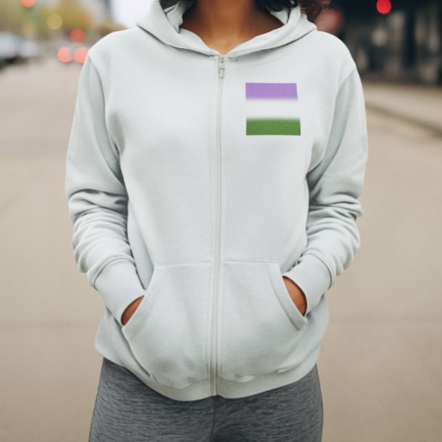 Gradient Genderqueer Pride Flag - Genderqueer Flag Hoodie (Von Creator hochgeladen)