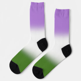Gradient Genderqueer Pride Flag Socken