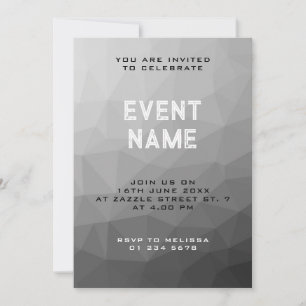 Gradient Geometric Mesh Pattern Einladung