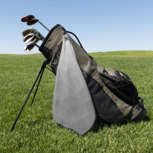 Gradient Geometric Mesh Pattern Golfhandtuch