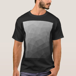 Gradient Geometric Mesh Pattern T-Shirt