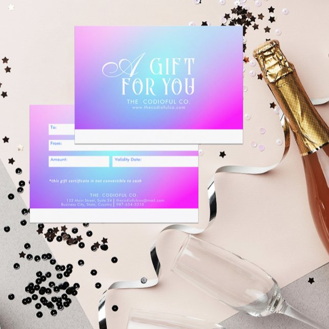 Gradient Gift Certificate (Von Creator hochgeladen)