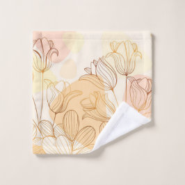 Gradient Glattlederhandtuch Waschlappen