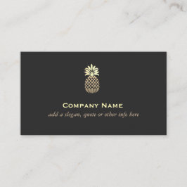 Gradient Gold Ananas Logo Generic -1 Visitenkarte