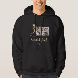 Gradient Gold Glitzer Tree 5 Fotos Urlaub Hoodie
