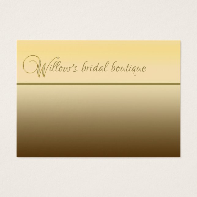 Gradient Gold und Gold Color Alphabet Letter W (Vorderseite)