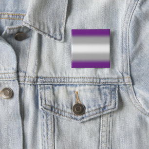 Gradient Grau-Sexuellen-Stolz-Flagge – Grau-Sexuel Button