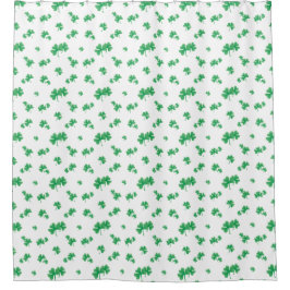 Gradient Green Irish Kleeblatt Pattern Duschvorhang