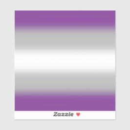 Gradient Greysexual Prilag - Graue Sexualflagge Aufkleber