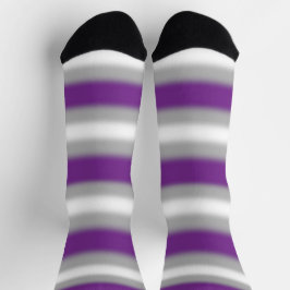 Gradient Greysexual Stolz Socken