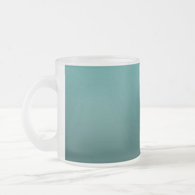 Gradient Grün - tief zu hell | Stimmungs-Hintergru Mattglastasse (Links)