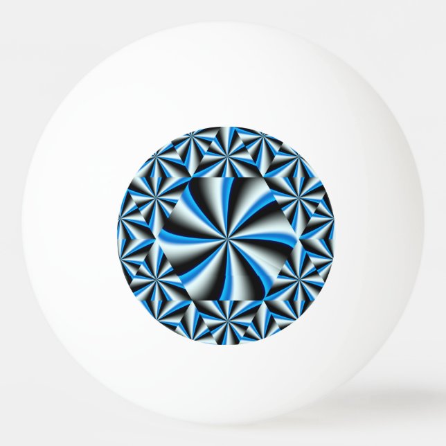 Gradient-hexagonales Muster Tischtennisball (Rückseite)