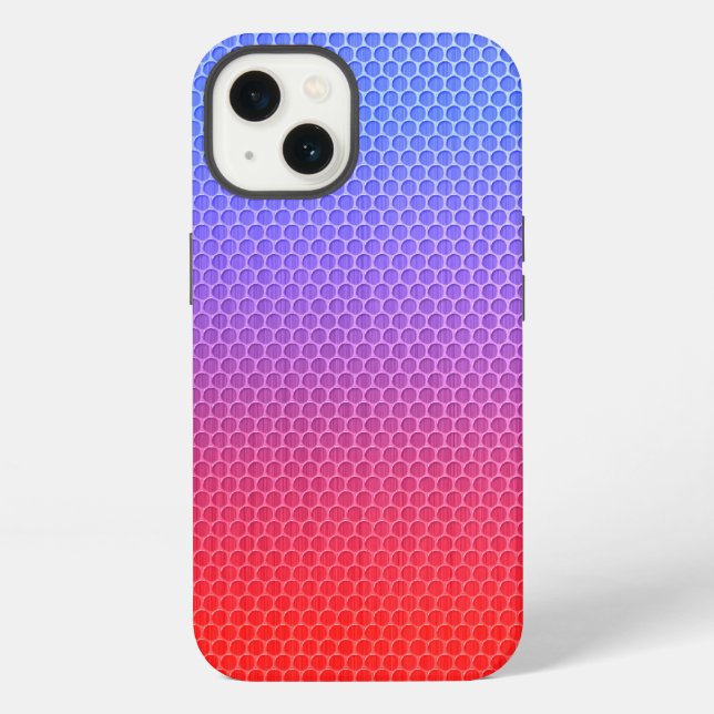 Gradient Honeycomb iPhone Hülle (Rückseite)