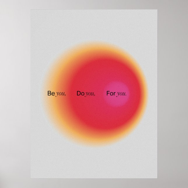 Gradient | Inspirational & decorative art Poster (Vorne)