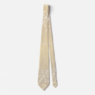 Gradient Ivory White Christmas Neck Tie Krawatte