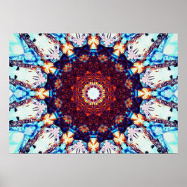 Gradient Kaleidoskop | Mandala Art Poster