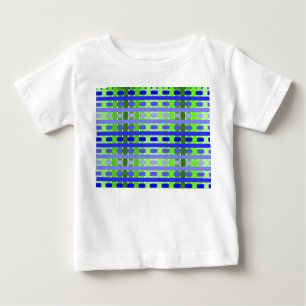 Gradient Kariert blau Baby T-shirt