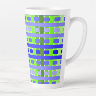 Gradient Kariert blau Milchtasse