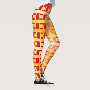 Gradient Kariert Leggings