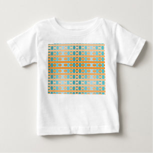 Gradient Kariert Orange Baby T-shirt