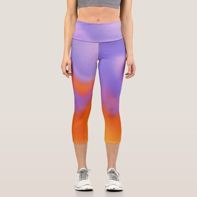 Gradient | Leggings in modernen Pastellfarben (Vorderseite)