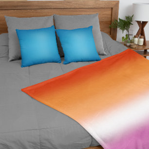 Gradient Lesben-Stolzflagge – Lesbenflagge Fleecedecke