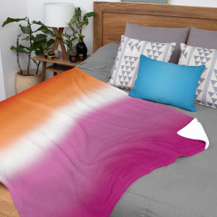 Gradient Lesbische Pride-Flagge – Lesbische Flagge Sherpadecke