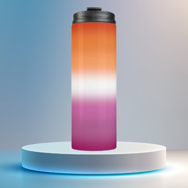Gradient Lesbischer Stolz  Thermosbecher (Von Creator hochgeladen)