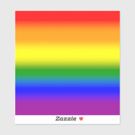Gradient LGBTQ+ Rainbow Prilag Flag - Regenbogenfl Aufkleber